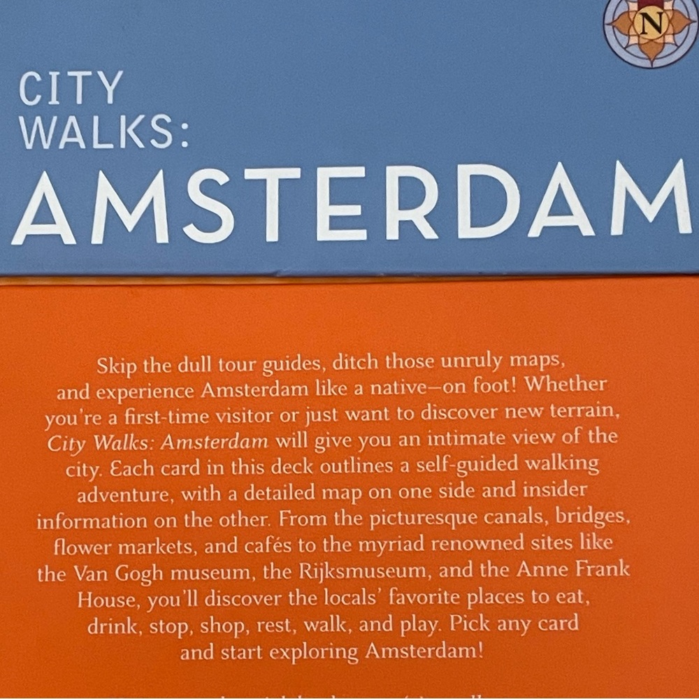 City Walks: AMSTERDAM ~ 50 Adventures on Foot ~ Custom Deck - Picture 3 of 16